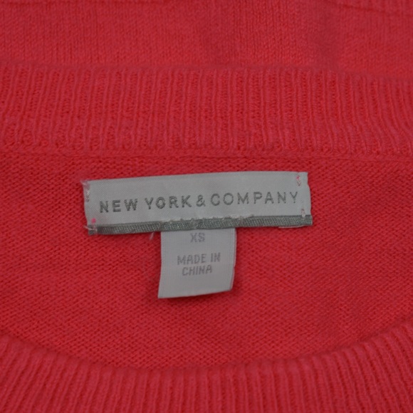 New York and Company Pink Sweater Size XS - Picture 4 of 5